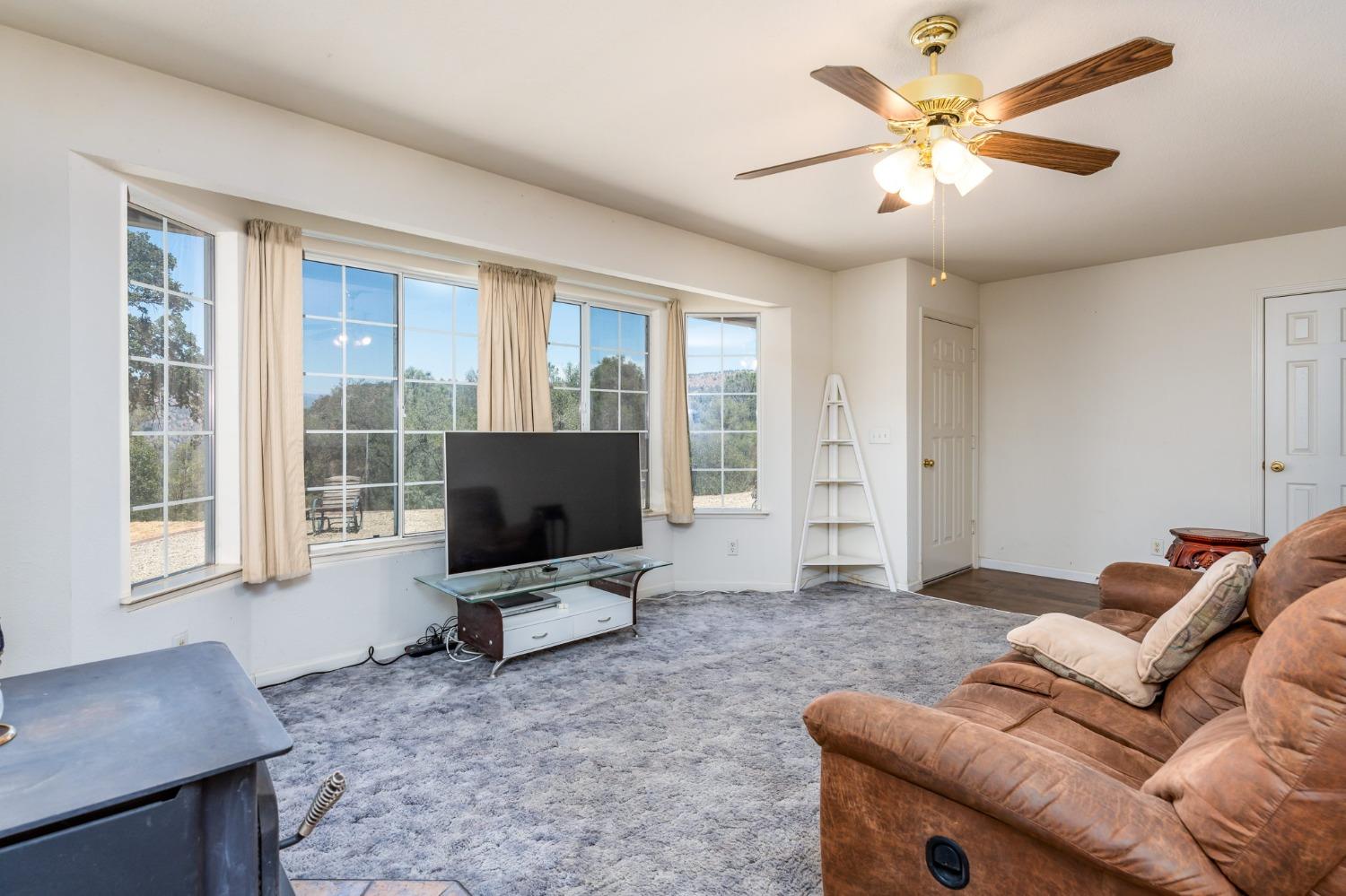 43142 Ellen Mine Road Coarsegold, CA 93614 - Photo 9 of 29 a living room with furniture and a flat screen tv