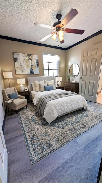 2204 Crestmeadow Street Denton, TX 76207 - Photo 3 of 21 a bedroom with a large bed and a large window