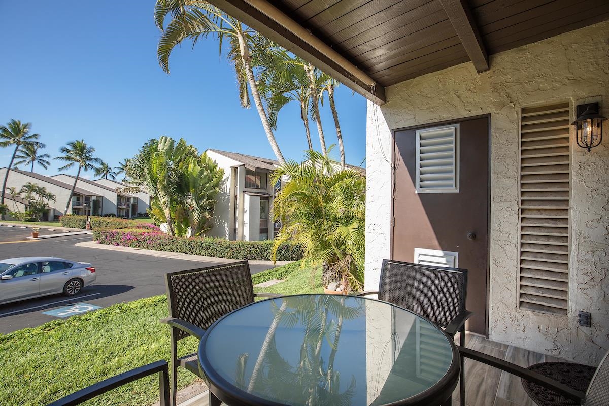 2737 South Kihei Road, Unit 126 Kihei, HI 96753 - Photo 18 of 25 a view of a couches and dinning table in patio