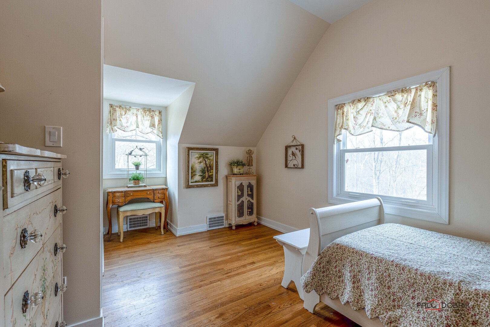 3386 Old McHenry Road Long Grove, IL 60047 - Photo 19 of 48 a bedroom with wooden floor and a window