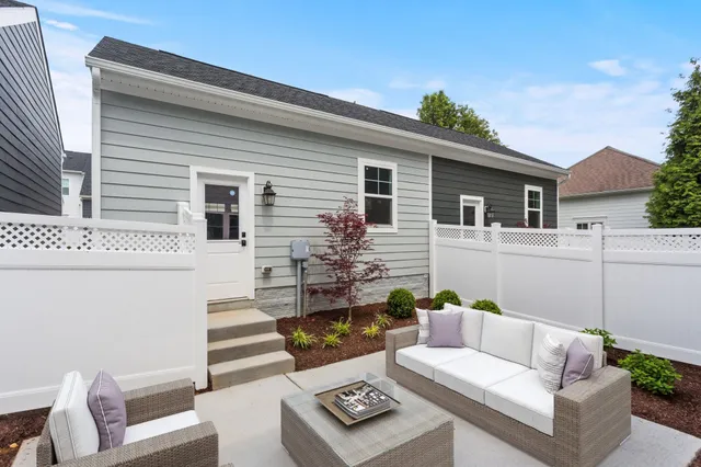 a view of an ocean with city