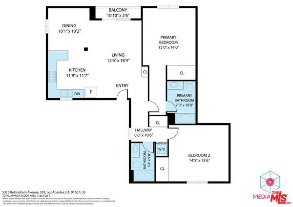 $3,495 | 5315 Bellingham Avenue, Unit 203, Valley Village, CA 91607