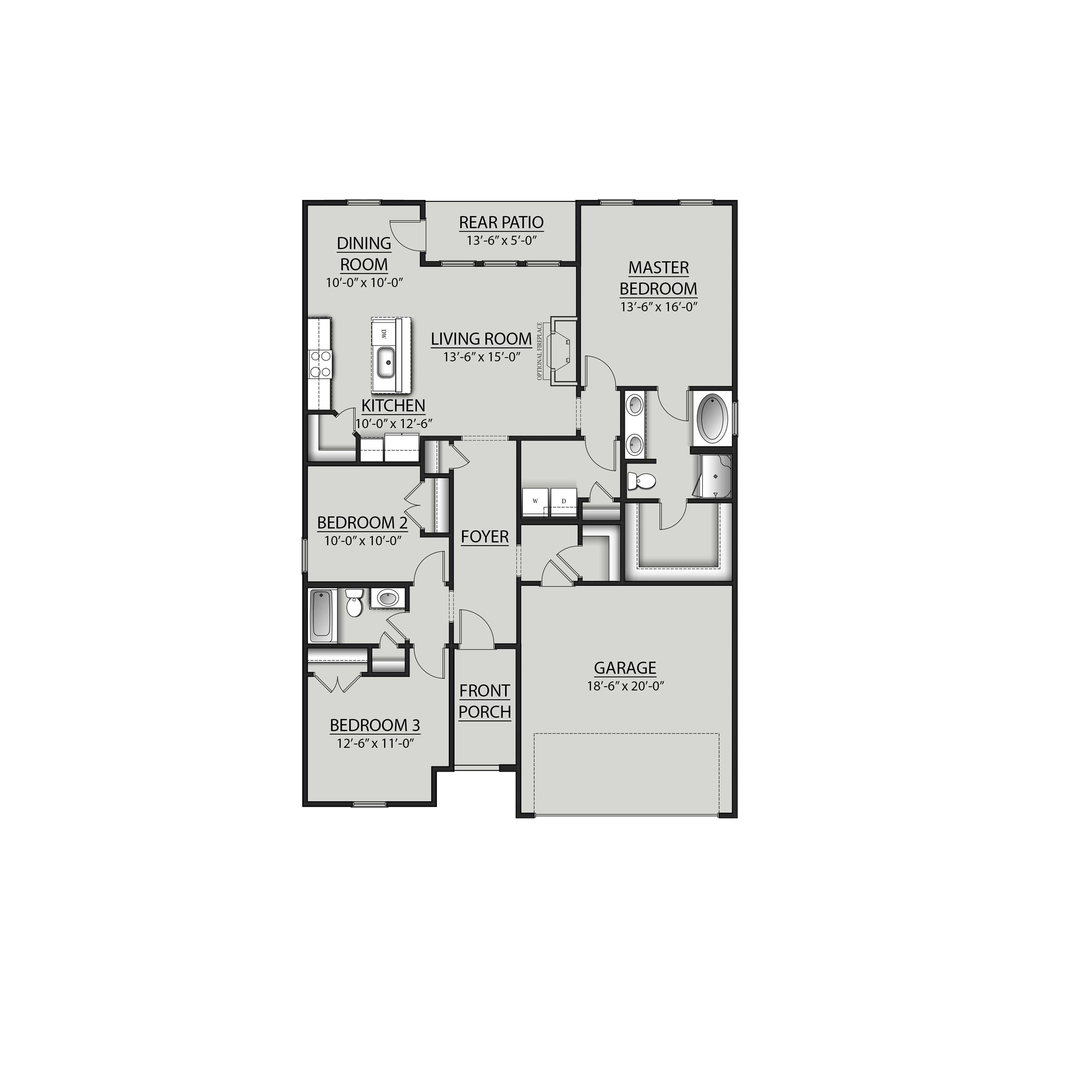 11197 Seaglass Circle Foley, AL 36535 - Photo 2 of 2 Floor plan