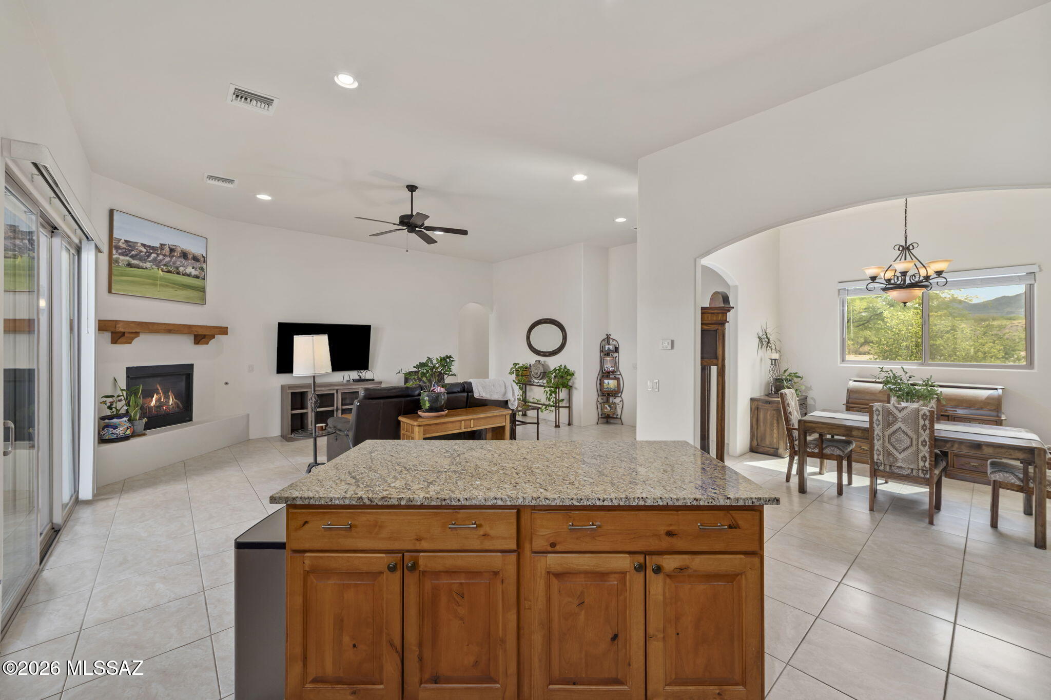 45 High View Court Tubac, AZ 85646 - Photo 17 of 44 a kitchen with sink cabinets and window