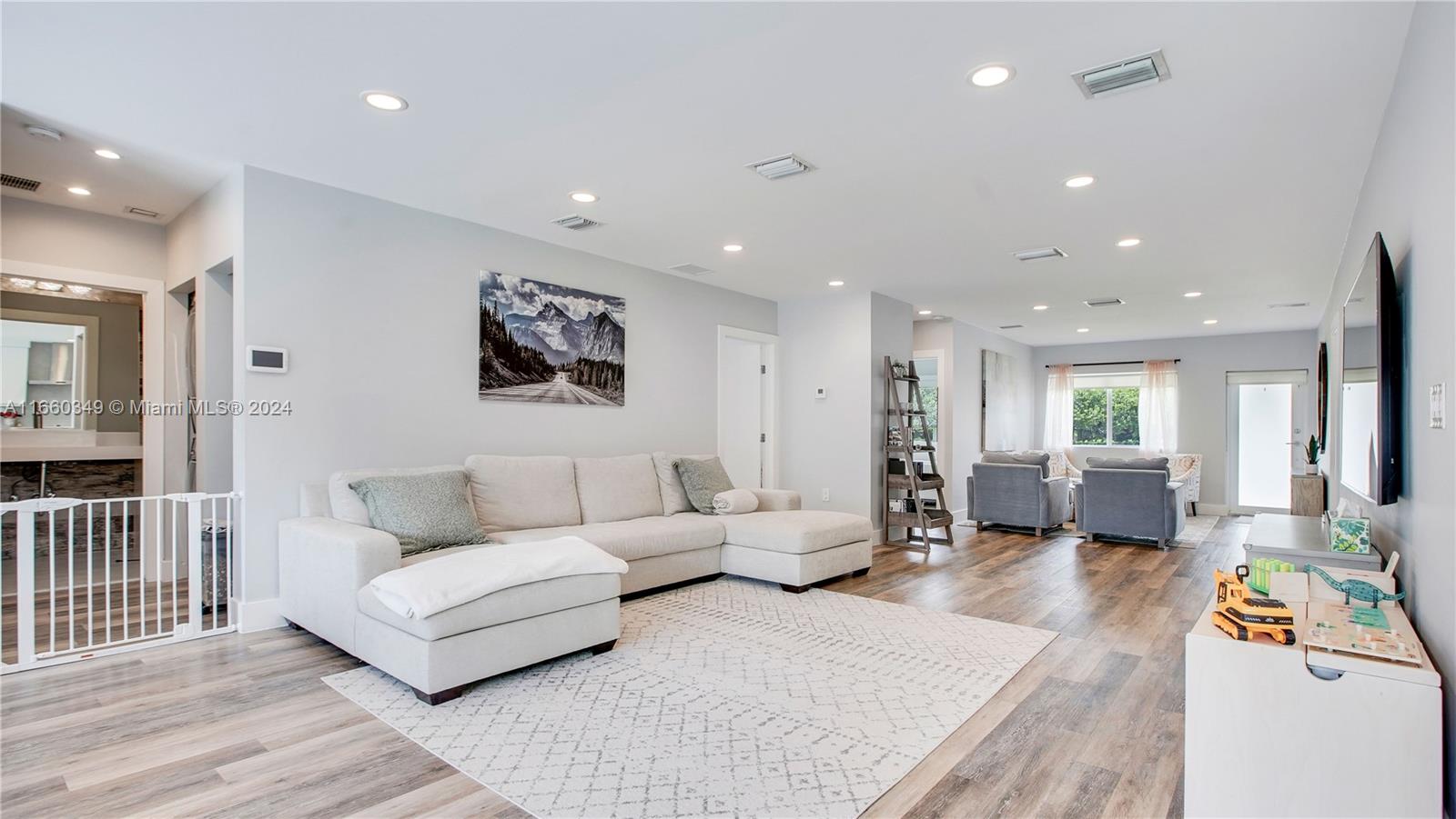 3601 Southwest 58th Avenue Miami, FL 33155 - Photo 4 of 19 a living room with furniture and wooden floor