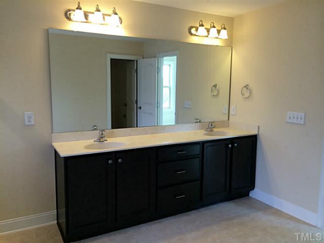 7537 Channery Way, Unit LT39 Raleigh, NC 27616 - Photo 12 of 16 Dual vanity's in owner's bath. Lots of space!
