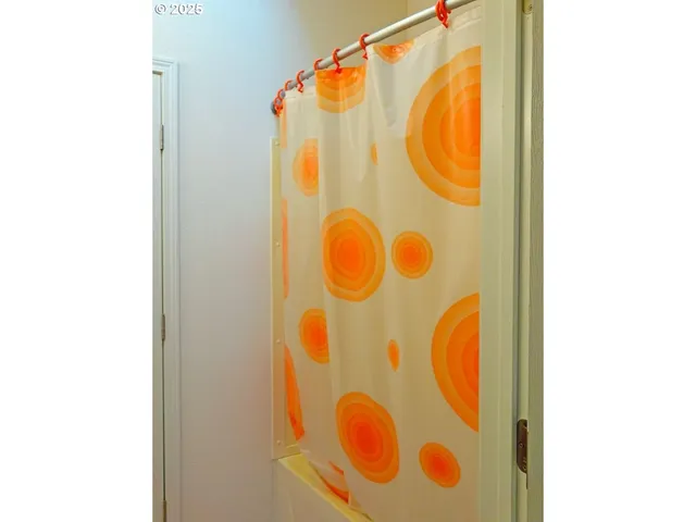 a blue and white door