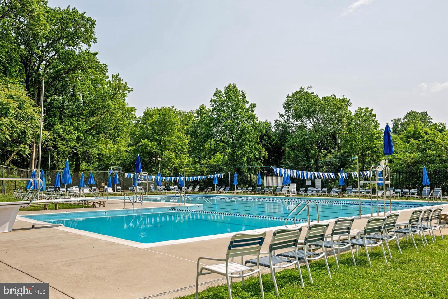 515 Yarmouth Road Baltimore, MD 21286 - Photo 38 of 44 a swimming pool with outdoor seating and trees