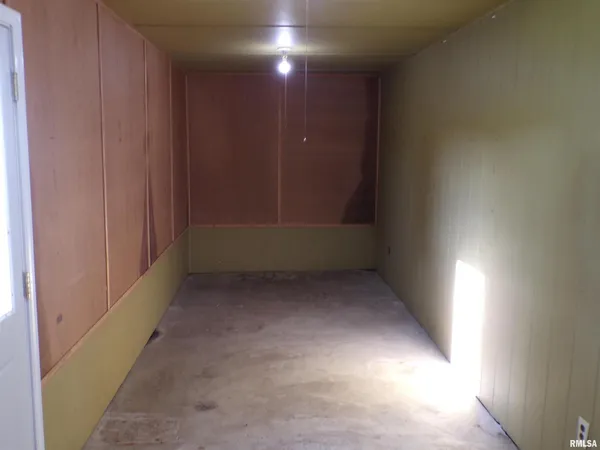 a view of a room with racks