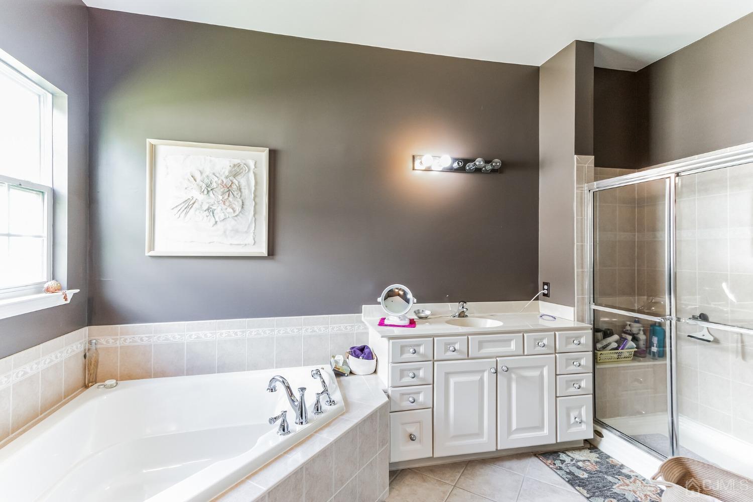 22 Park Ridge Way Jackson, NJ 08527 - Photo 23 of 38 a bathroom with a tub sink and a window