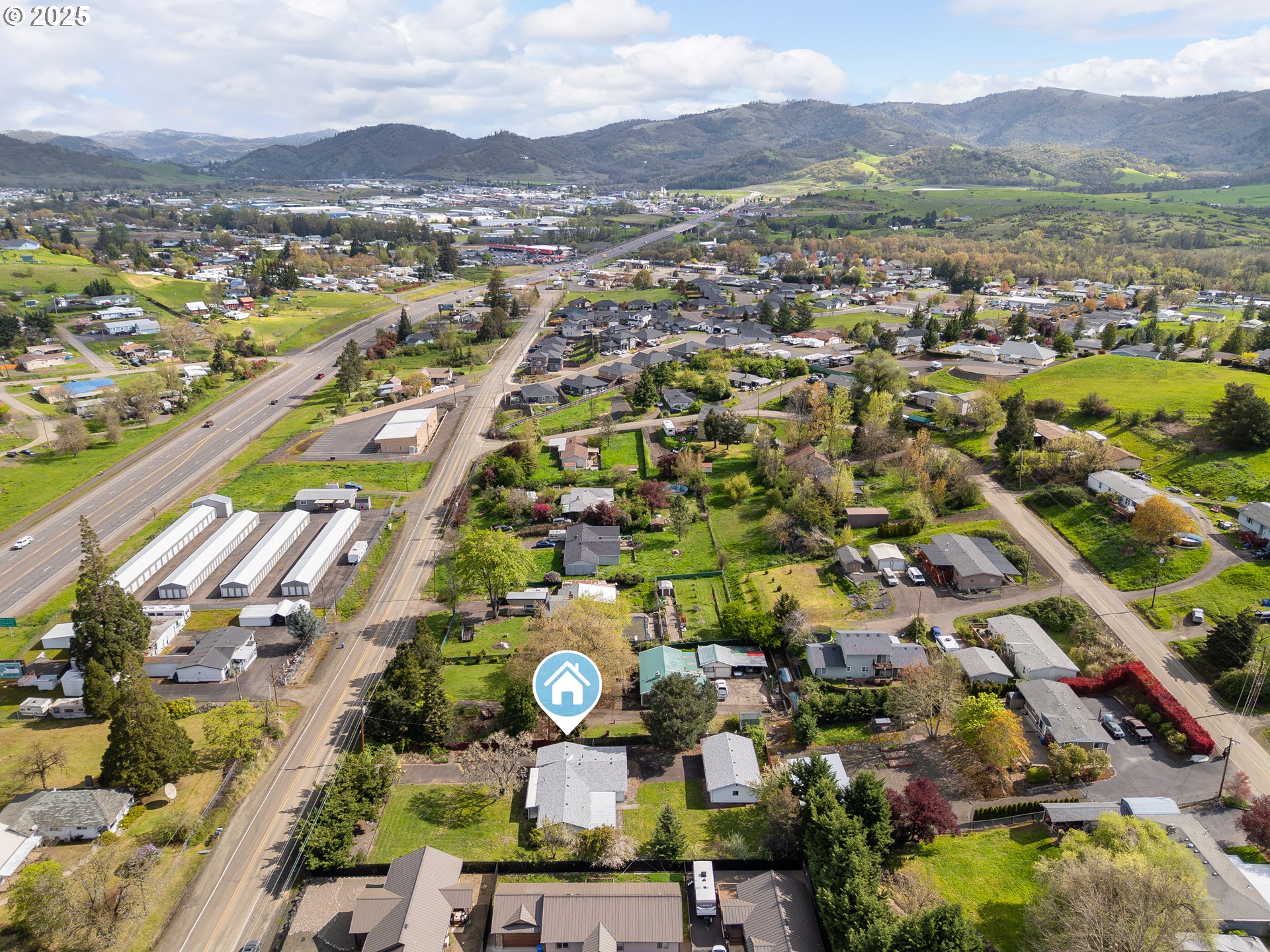 5121 Southwest Grange Road Roseburg, OR 97471 - Photo 42 of 42 an aerial view of residential house with outdoor space