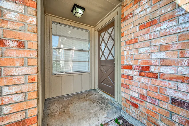 a view of front door