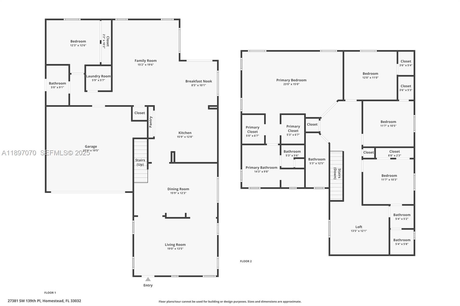 27381 Southwest 139th Place Homestead, FL 33032 - Photo 60 of 70 Combined floor plan