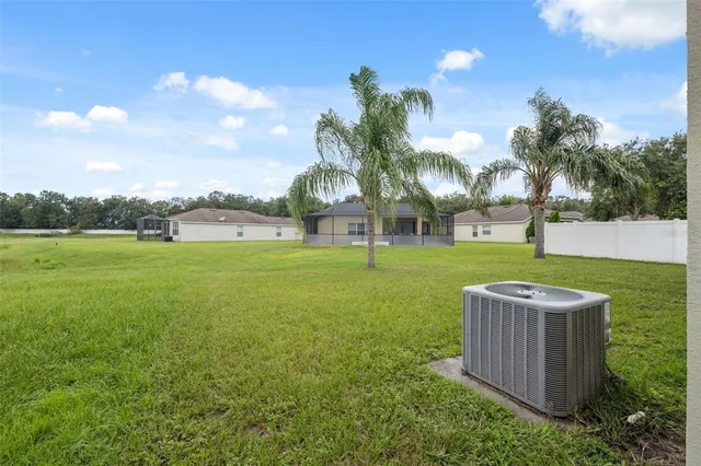 a view of a golf course with a garden