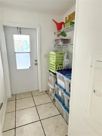 a room with storage and utility