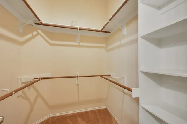 a view of walk in closet