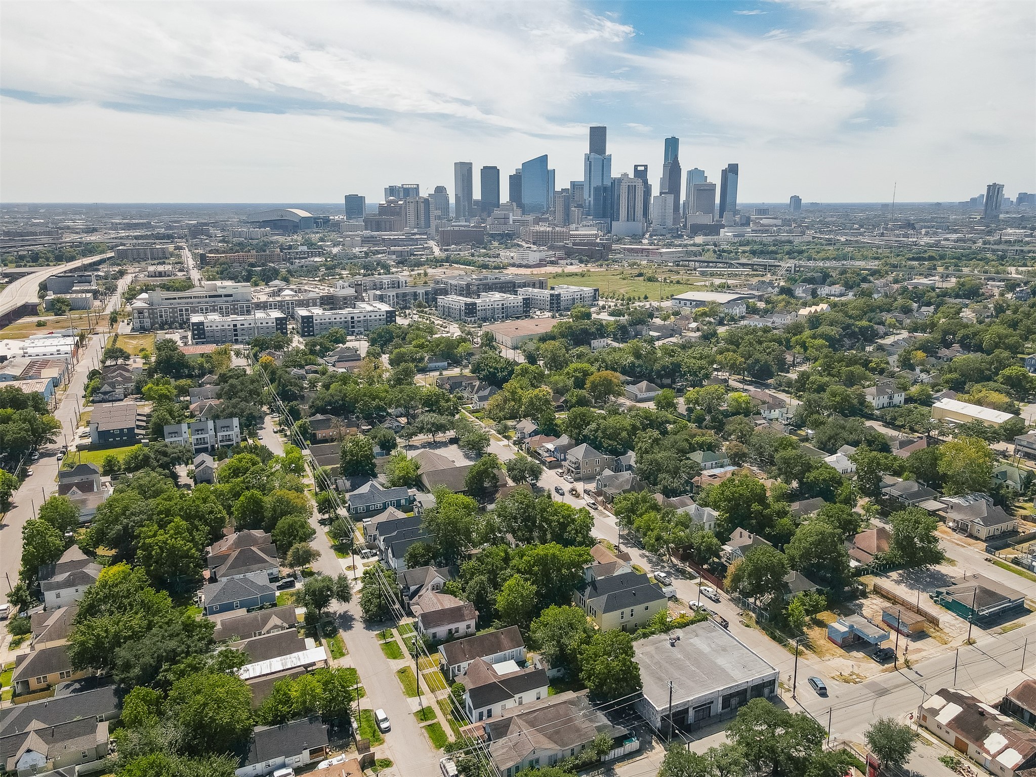 0 McKee Street Houston, TX 77009 - Photo 7 of 7 an aerial view of a city with lots of residential buildings
