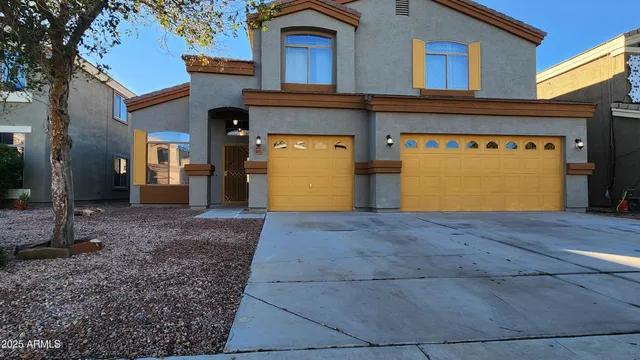 a front view of a house