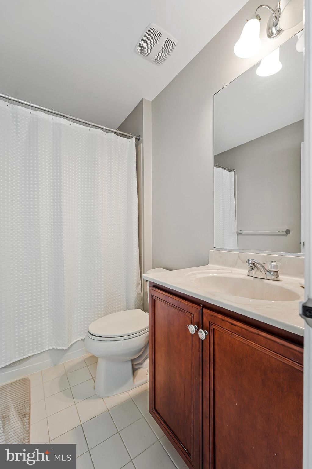 23073 Weybridge Square Broadlands, VA 20148 - Photo 23 of 24 a bathroom with a sink a toilet and a mirror