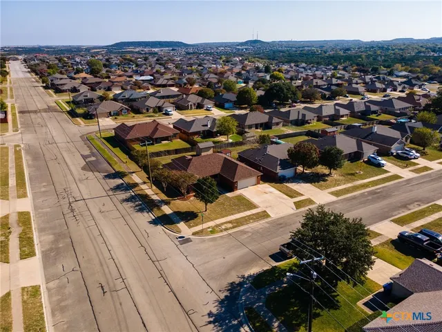 an aerial view of a city