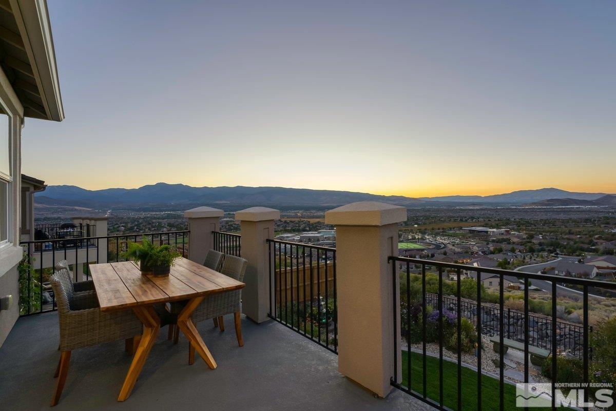 10537 Claim Jumper Way Reno, NV 89521 - Photo 33 of 40 a view of a terrace with a table and chairs