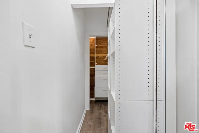 a view of hallway with stairs