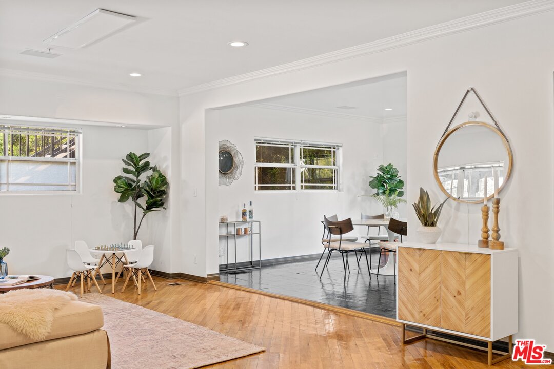 285 Barthe Drive Pasadena, CA 91103 - Photo 10 of 53 a living room with furniture a window and a potted plant