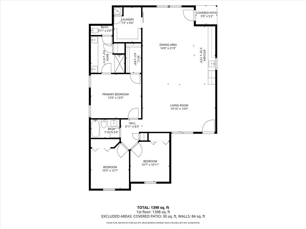 204 North Wiebusch Street Riesel, TX 76682 - Photo 32 of 33 a picture of a floor plan