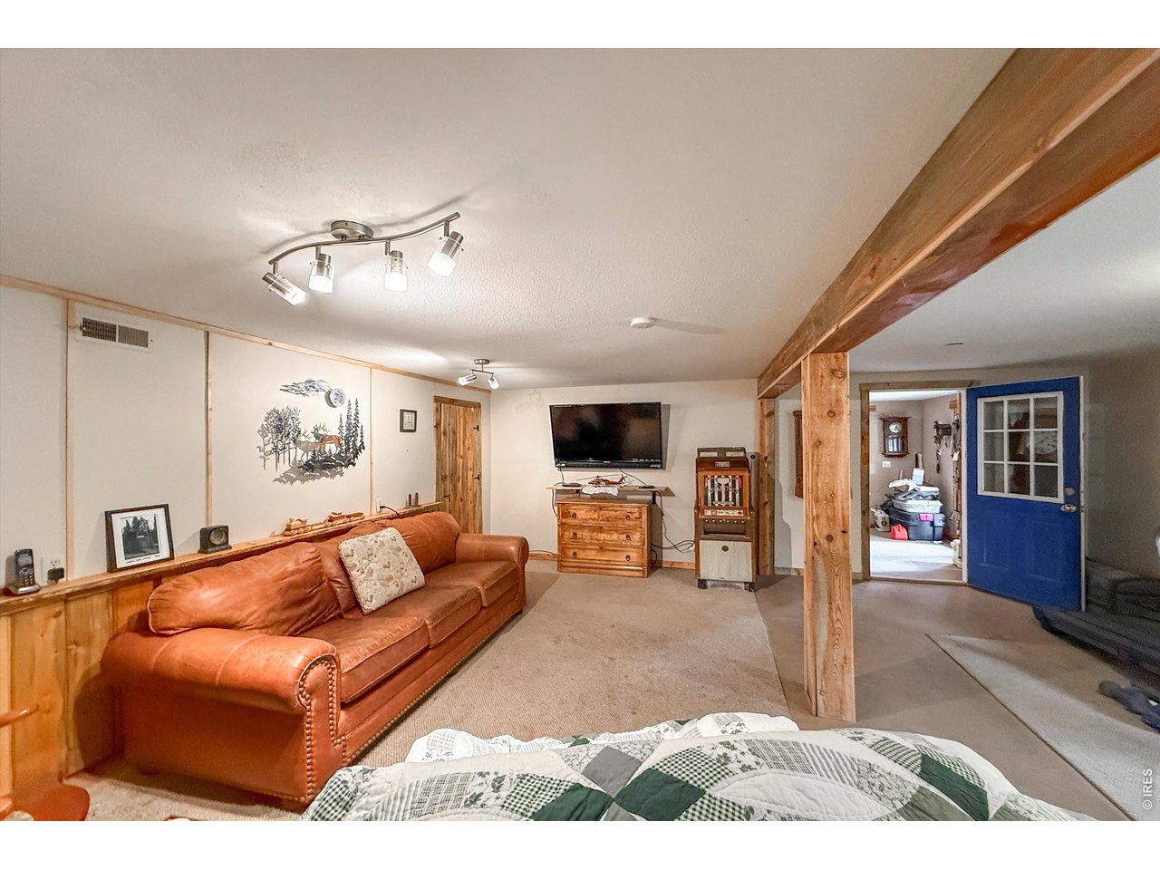 2508 Riverside Drive Lyons, CO 80540 - Photo 30 of 50 a living room with furniture ceiling fan and a rug