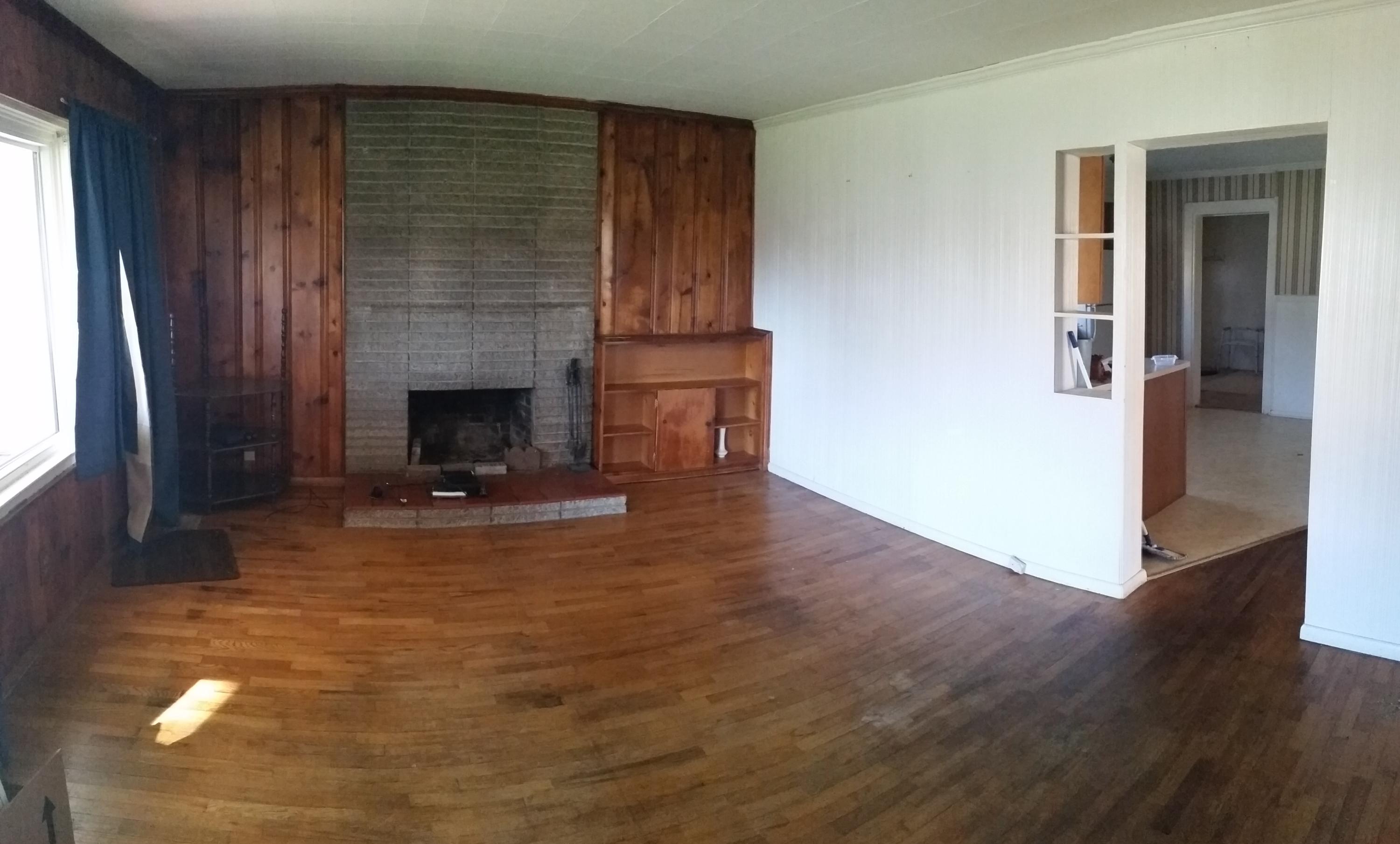 Living Rm w/wood burning fp