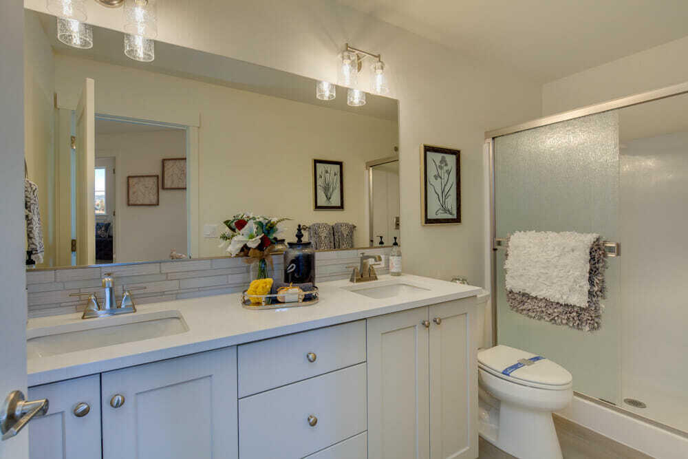 4636 Southwest 37th Street Redmond, OR 97756 - Photo 28 of 49 Sample photo, specs vary. Primary bath with dual, undermount vanity of quartz