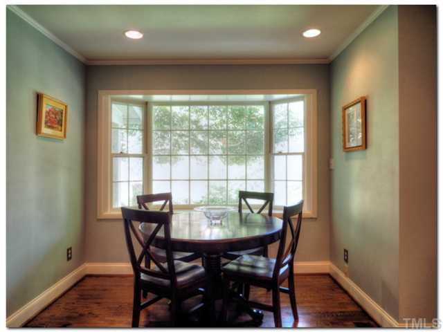 5601 Shadowbrook Drive Raleigh, NC 27612 - Photo 6 of 23 Beautiful bay window in breakfast nook/eat-in kitchen!! Overlooks patio, fenced yard, and tranquil nature view of woods and creek!!