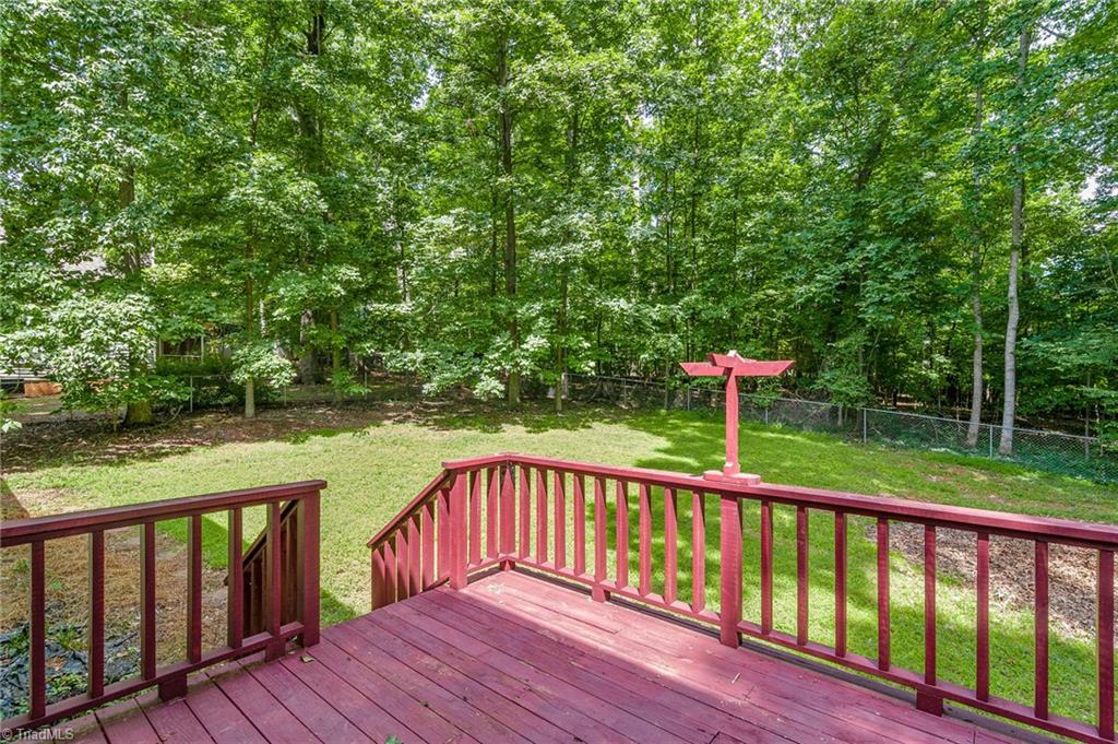 2605 Gordon Road High Point, NC 27265 - Photo 18 of 20 Deck overlooking the fenced in yard