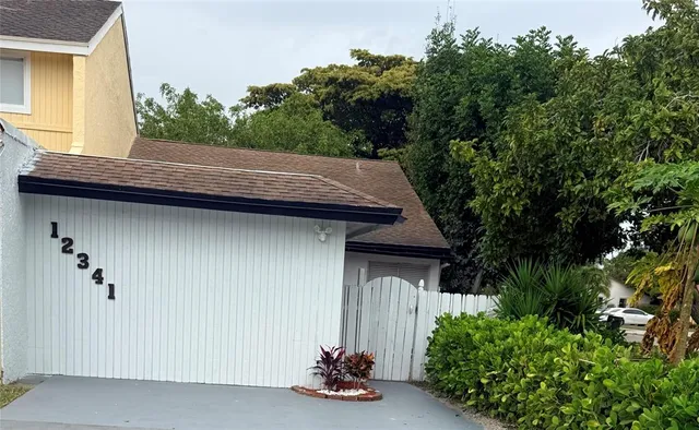 a small house with a outdoor space