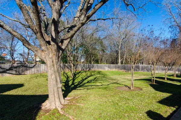 a view of backyard with swimming pool