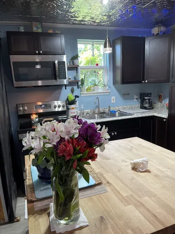 a close view of stove