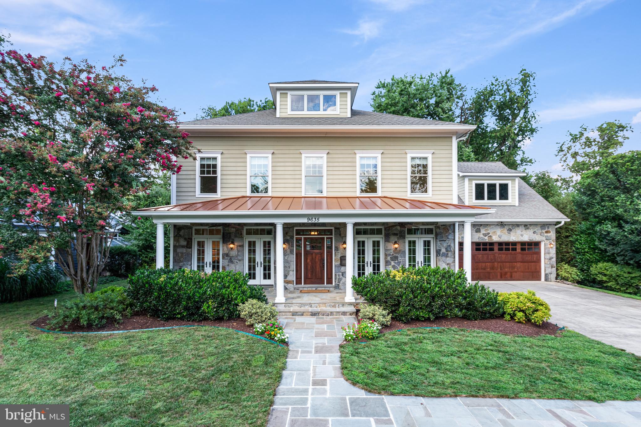 9635 Elrod Road Kensington, MD 20895 - Photo 2 of 68 Copper roof above large front patio