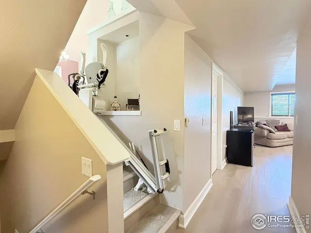 a view of a living room and furniture