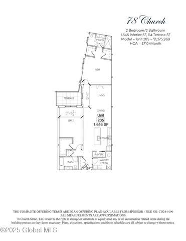 $1,275,969 | 78 Church Street, Unit 205, Saratoga Springs, NY 12866