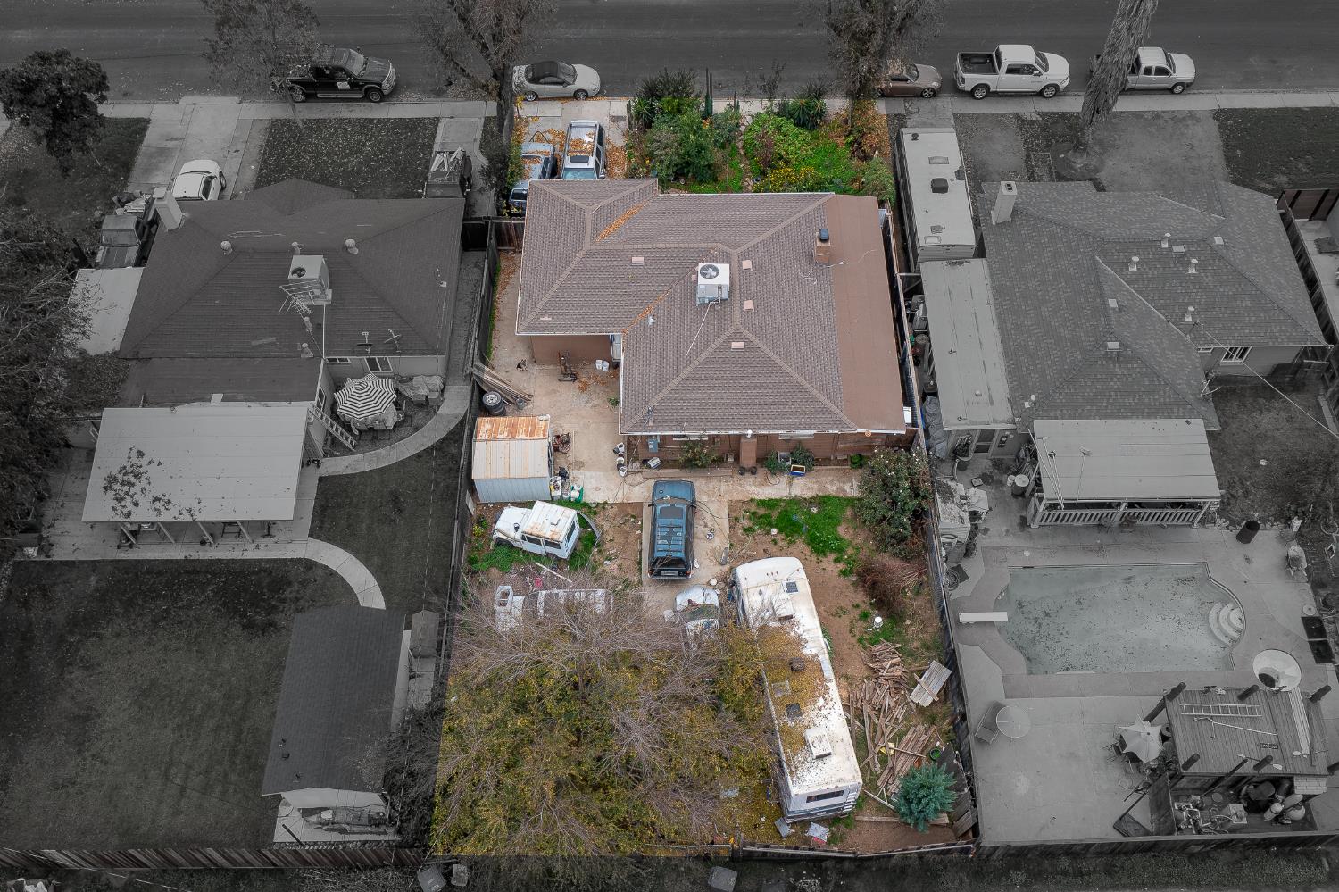 2309 Haddon Avenue Modesto, CA 95354 - Photo 13 of 15 an aerial view of a house with a yard