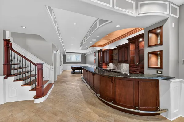 a view of lobby with furniture