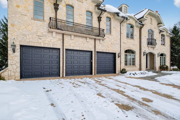 a front view of a house