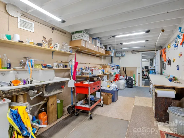 a storage utility room