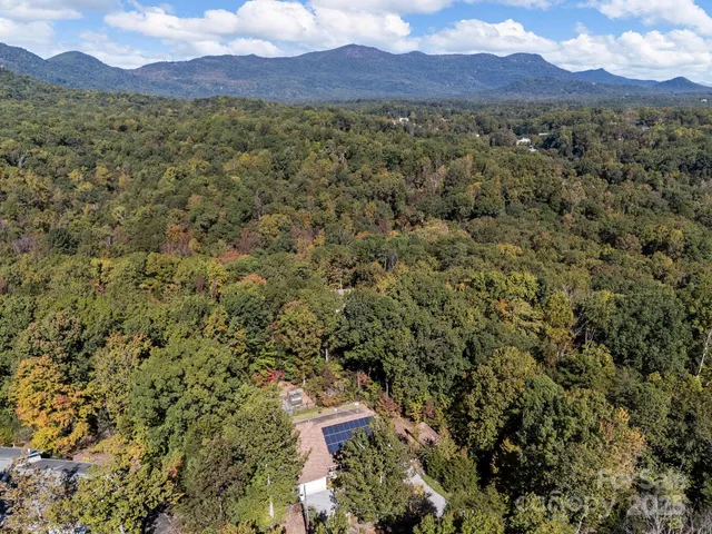 a view of city and mountain