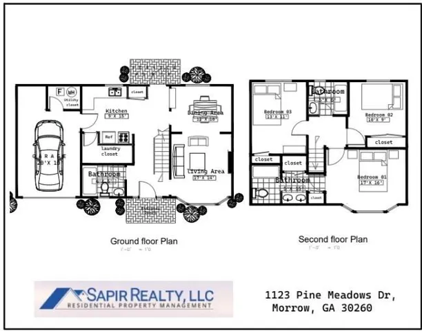 $1,650 | 1123 Pine Meadows Drive, Morrow, GA 30260