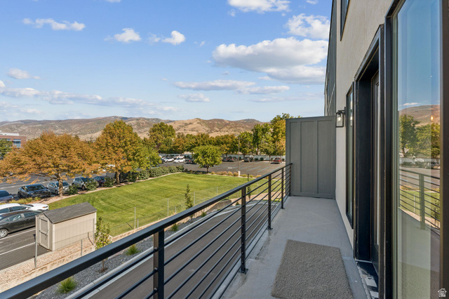 51 East 200 North, Unit 3 Bountiful, UT 84010 - Photo 23 of 27 Balcony featuring a mountain view