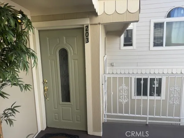 a view of a front door of house