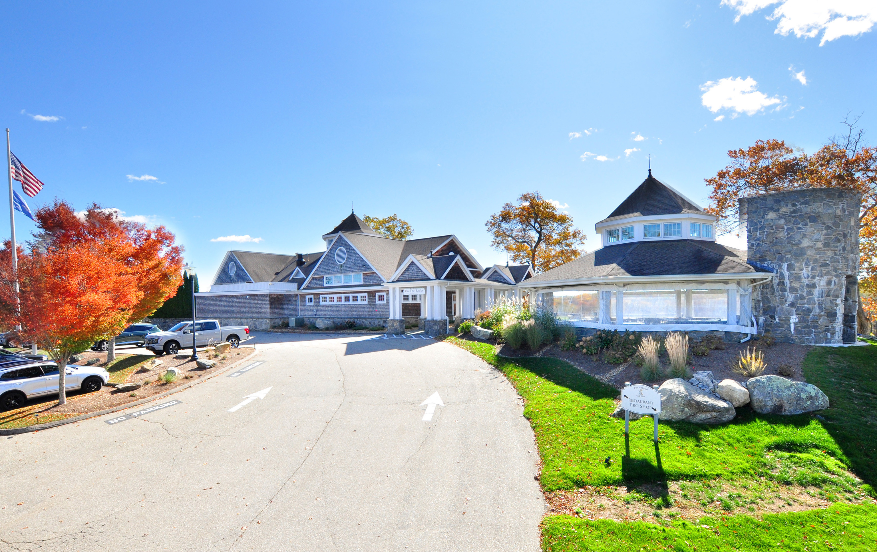 709 Fox Hopyard Road East Haddam, CT 06423 - Photo 15 of 32 a front view of a house with a yard and potted plants
