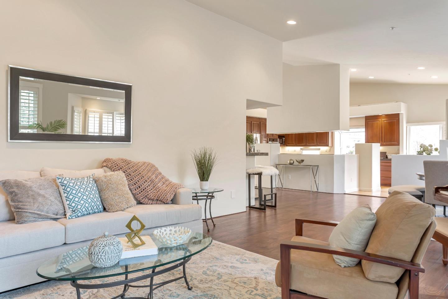 3120 Middle Ranch Road Pebble Beach, CA 93953 - Photo 9 of 39 a living room with furniture and kitchen view