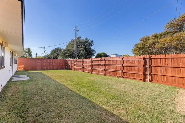 a outdoor space with garden view